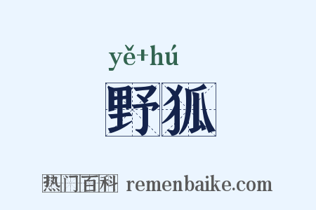 野狐是什么意思的图片